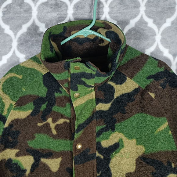 Cabelas Jacket Men Large Camouflage Woodland Gore-Tex Thinsulate Fleece USA - Picture 11 of 13